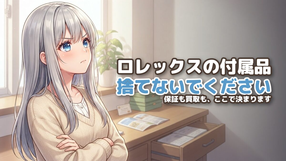 【保証書だけ別格】ロレックスの付属品は何を残せばいいのか|2本ぶんを見直して置き場所を分けました
