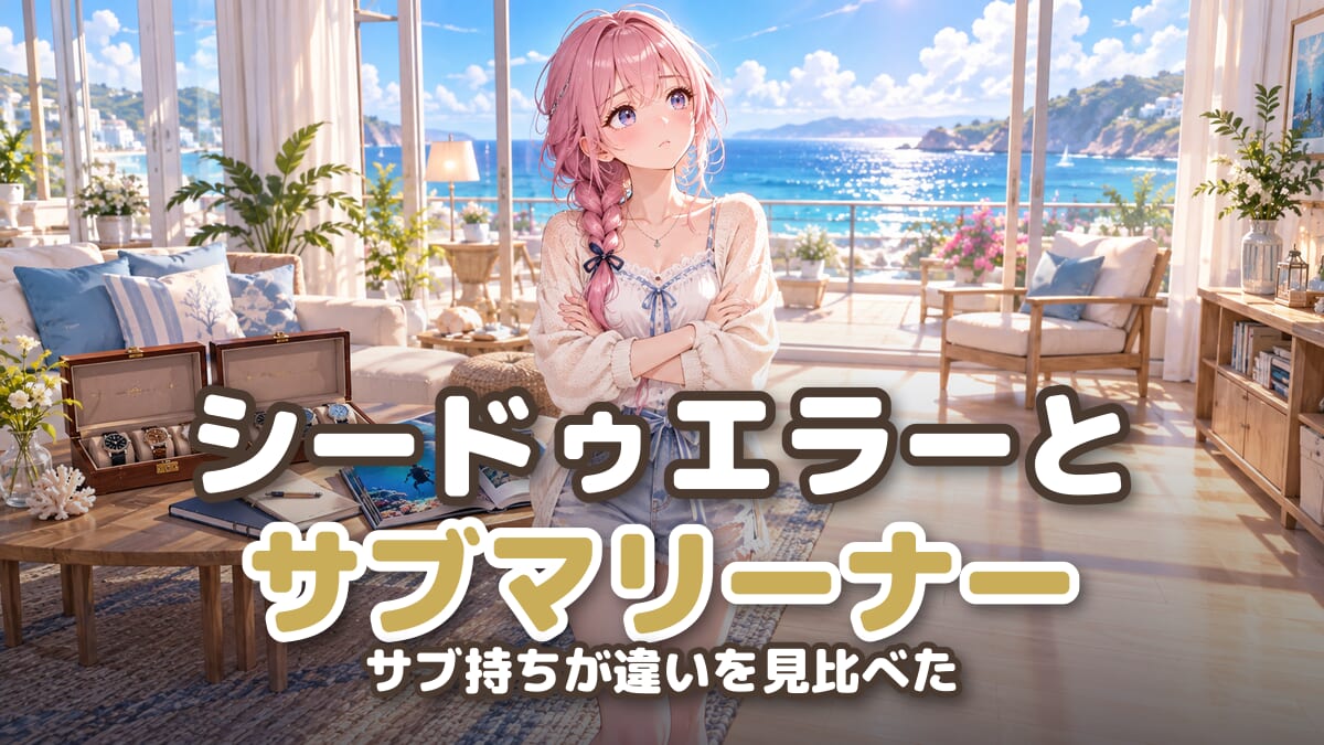 【サブ持ちが見比べました】シードゥエラーとサブマリーナーの違い|防水1,220mと43mmは自分に要るのか