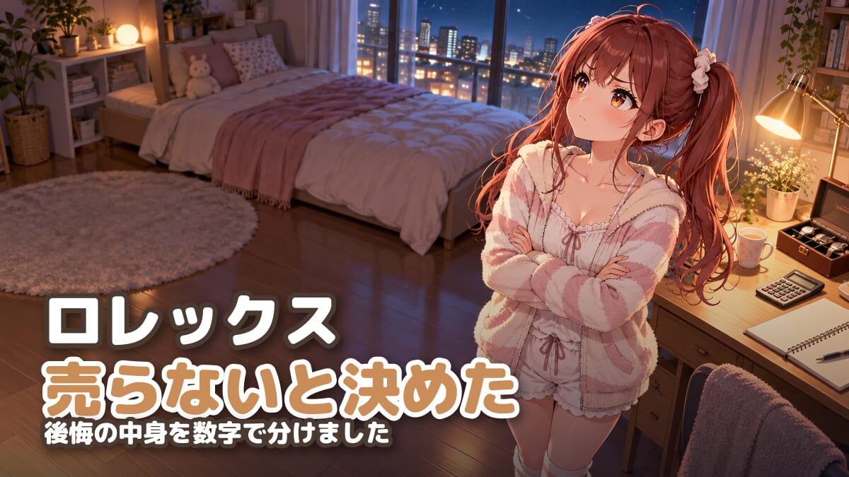 【2本とも売りません】ロレックスを売ると後悔するのか|買い直せない5年と、定価との差で考えました